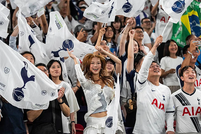 PL Pre-Season Club Friendly Soccer match Arsenal vs Tottenham Hotspur in Hong Kong: Tottenham fans