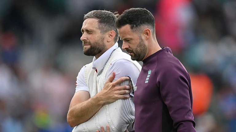 England's Chris Woakes - null