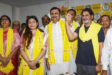 Ex-BJP leaders Sudhir Sharma, Vinita Mishra joins Jan Suraaj Party