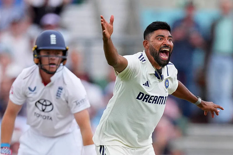 Indias tour of England - India Vs England Cricket 5th Test Day 2 at The Kia Oval: Mohammed Siraj