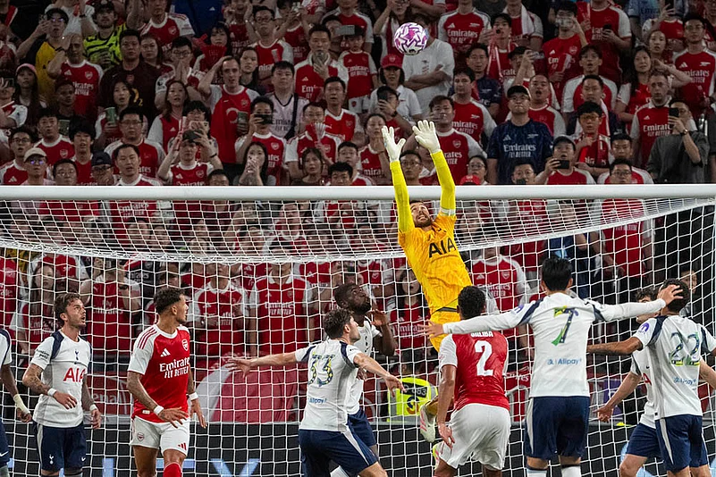 PL Pre-Season Club Friendly Soccer Arsenal vs Tottenham Hotspur in Hong Kong: Guglielmo Vicario