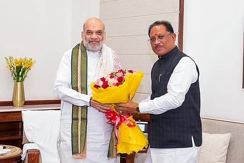 Amit Shah meets Vishnu Deo Sai