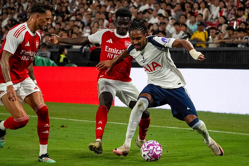 PL Pre-Season Club Friendly Soccer match Arsenal vs Tottenham Hotspur in Hong Kong: Bukayo Saka