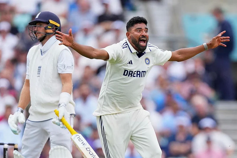 Indias tour of England - India Vs England Cricket 5th Test Day 2 at The Kia Oval: Mohammed Siraj