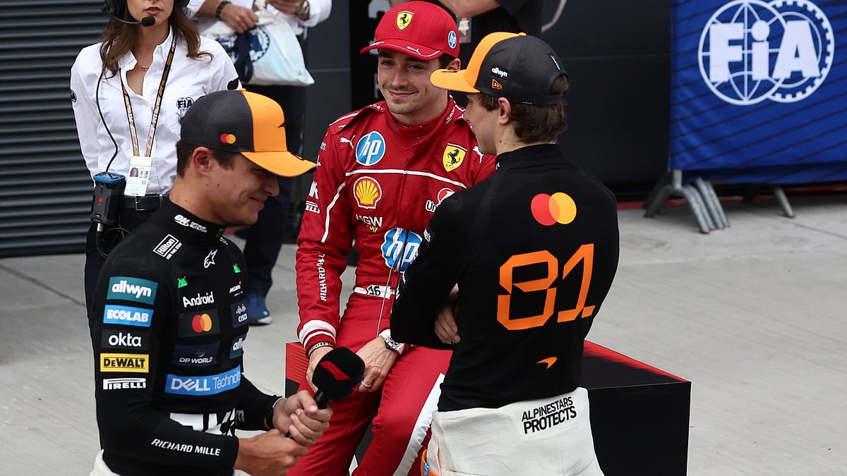 Charles Leclerc managed to beat the McLaren drivers to pole position in Hungary