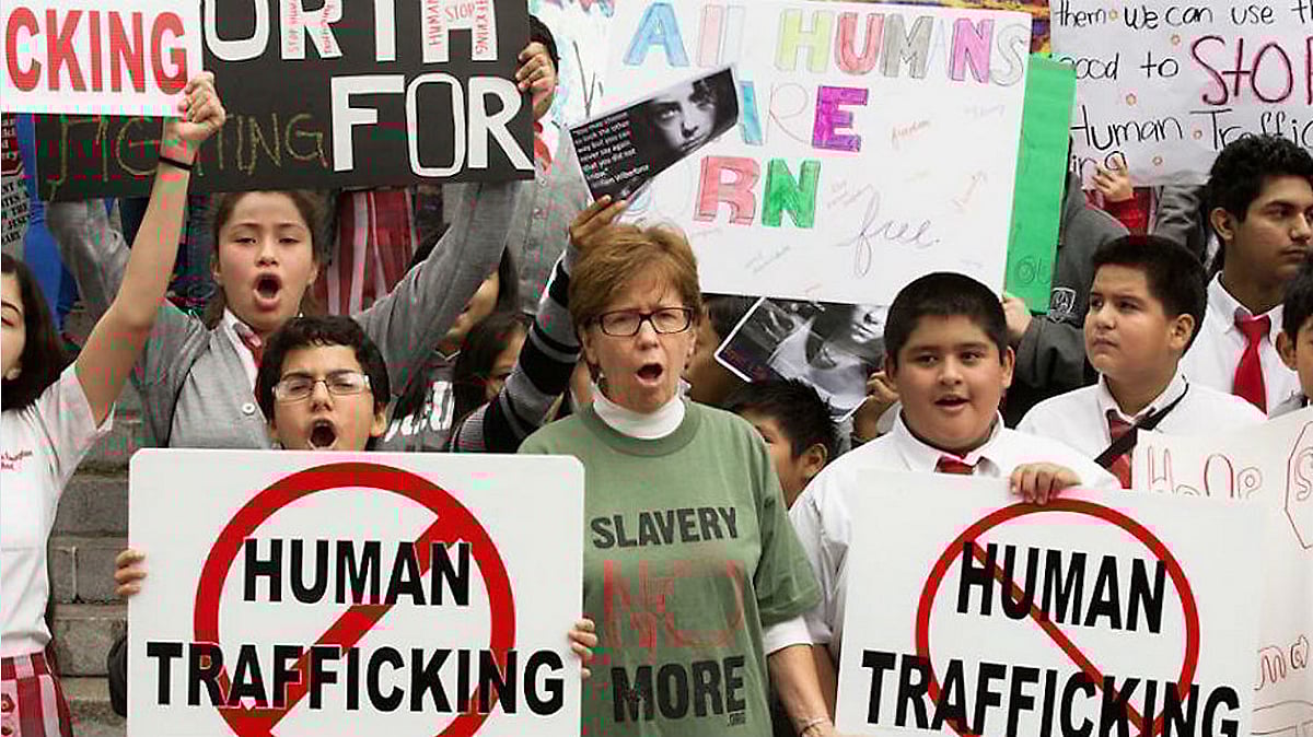 AP : Protest against human trafficking (representational image)
