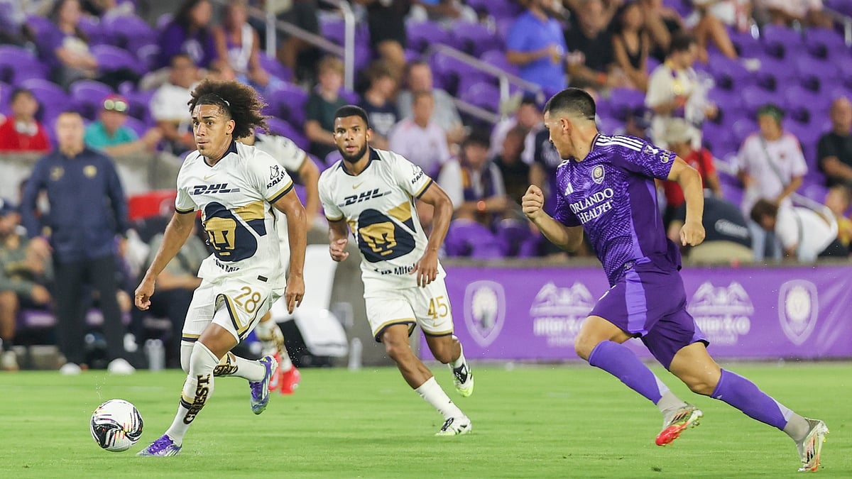 | Photo: X/PumasMX : Pumas UNAM's Adalberto Carrasquilla in action during the Leagues Cup 2025 against Orlando City.