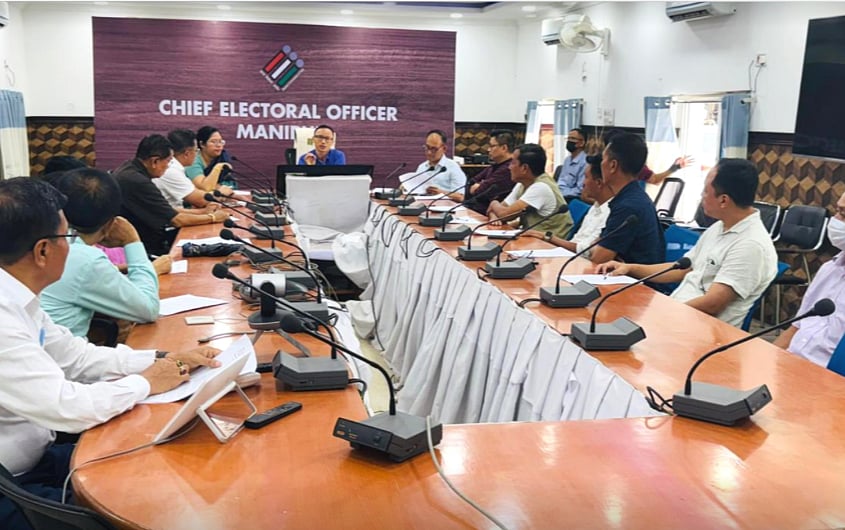 X/@CeoManipur : A crucial meeting was convened today, 25th July 2025 (Friday), at the Conference Hall of the Chief Electoral Officer, Manipur, Lamphelpat, Imphal, with Recognized National and State Political Parties. Chaired by Shri Ramananda Nongmeikapam, Joint Chief Electoral Officer, the session focused on the upcoming Pre-revision of Electoral Rolls with 01.01.2026 as the qualifying date and the impending House-to-House (H2H) verification of electors. The participating parties were sensitized about the Election Commission of India's proposal to conduct a Special Intensive Revision across the country, aimed at safeguarding the integrity and accuracy of the electoral rolls — a vital component of our democratic process.