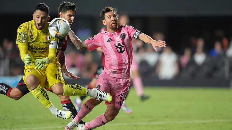 Atlas vs Inter Miami Leagues Cup 2025 Camilo Vargas Lionel Messi AP Photo