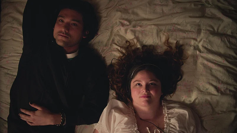 Will Sharpe and Megan Stalter in Too Much