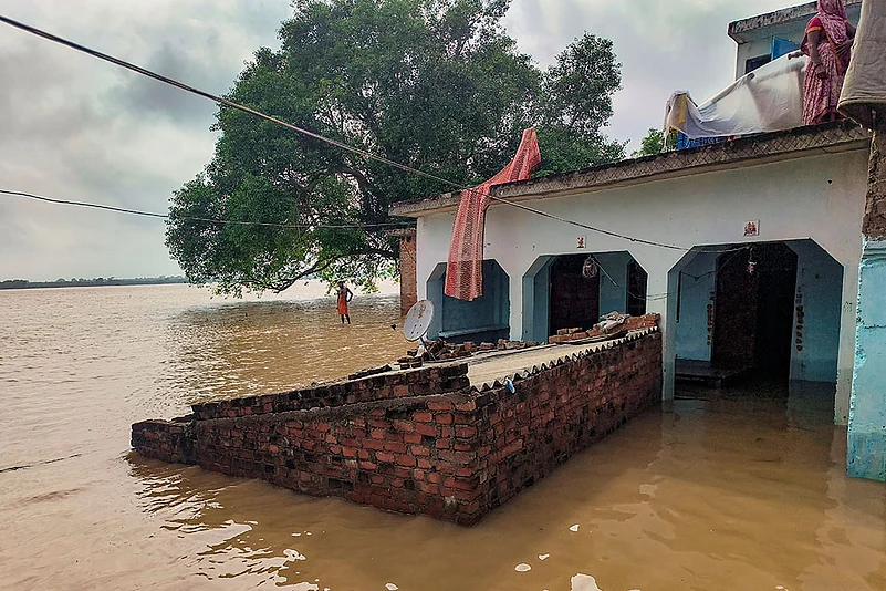 Floods amid monsoon season in Kanpur