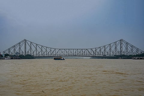 Weather: Swollen Ganga river after rainfall in Kolkata