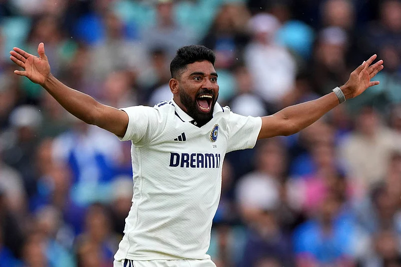 Indias tour of England - India Vs England Cricket 5th Test Day 5 at The Kia Oval: Mohammed Siraj