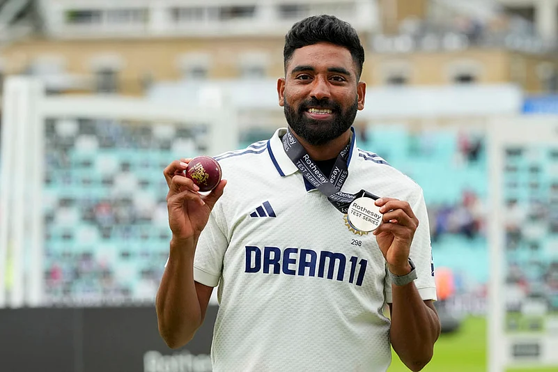 Indias tour of England - India Vs England Cricket 5th Test Day 5 at The Kia Oval: Mohammed Siraj