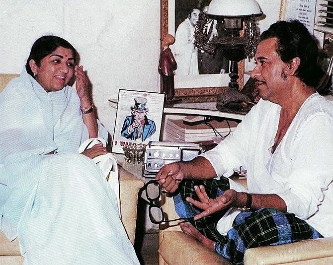 Kishore Kumar With Lata Mangeshkar