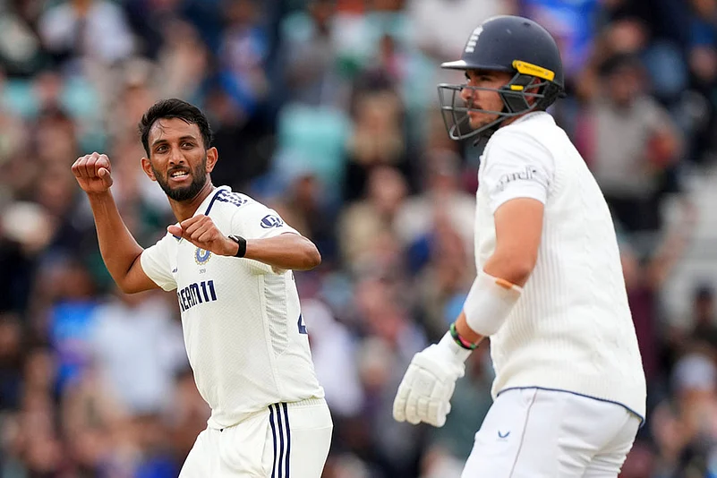 Indias tour of England - India Vs England Cricket 5th Test Day 5 at The Kia Oval: Prasidh Krishna