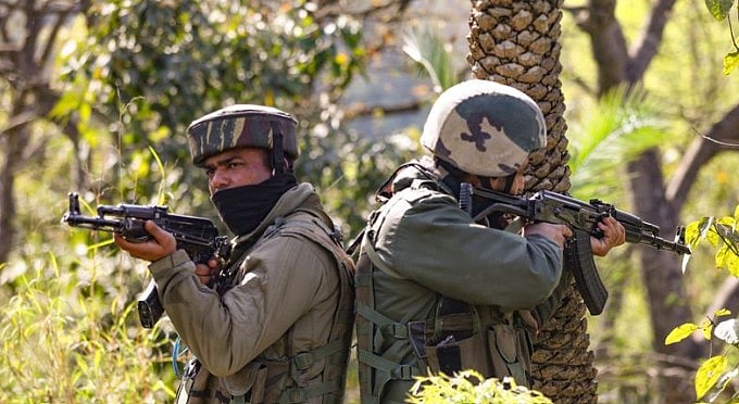 PTI : Security personnel manning the Line of Control 