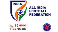 File : File photo of the AIFF and Indian Super League logos.