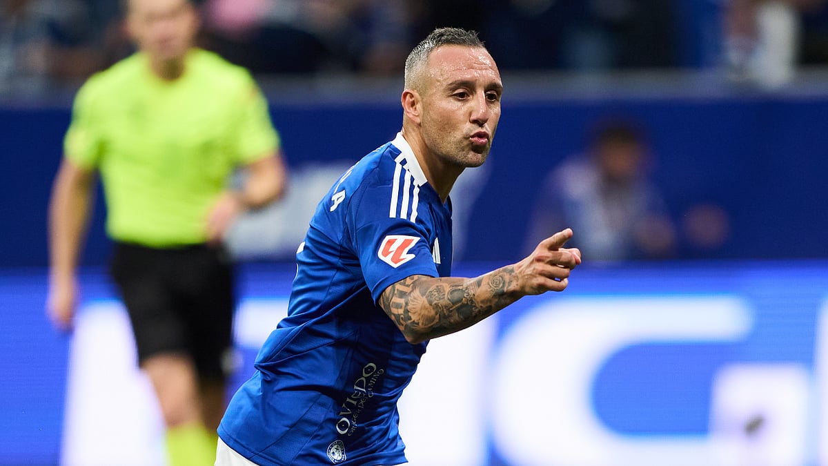 Real Oviedo's Santi Cazorla