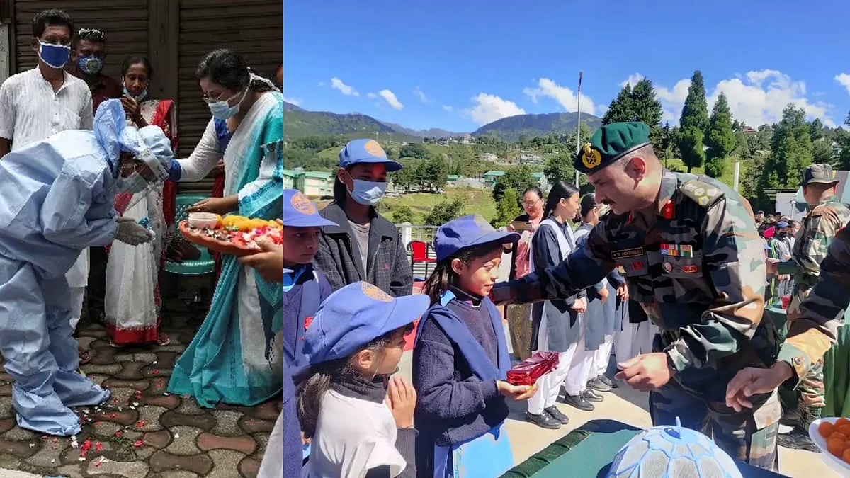 Rakhi For The Nation 2025: Citizens Tie Rakhis To Police, Soldiers & Sanitation Workers In Tribute 
