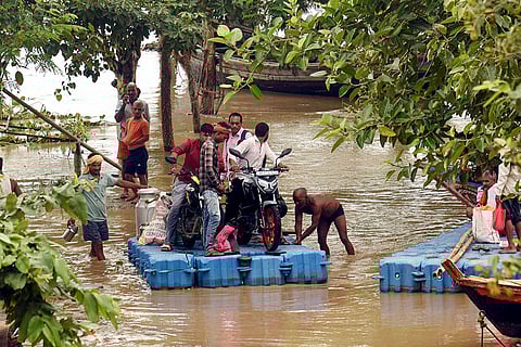 Ganga waterlevel rises in Patna