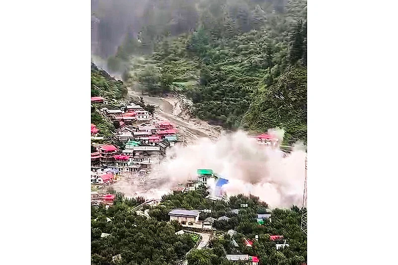 Uttarkashi Cloudburst -flash flood in Dharali