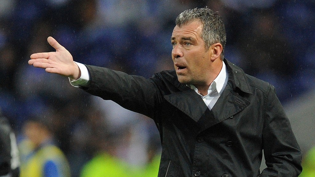AP Photo/Paulo Duarte, File :  Olhanense's coach Jorge Costa reacts, during a Portuguese League soccer match against FC Porto at Porto's Dragon Stadium in Porto, Portugal.