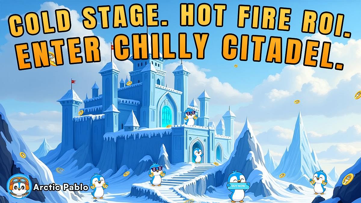 Ice castle, penguins, coins, and arctic pablo