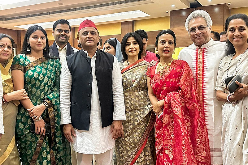 Pinaki Misra, Mahua Moitras wedding reception