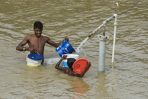 Ganga floods nearby areas in monsoon