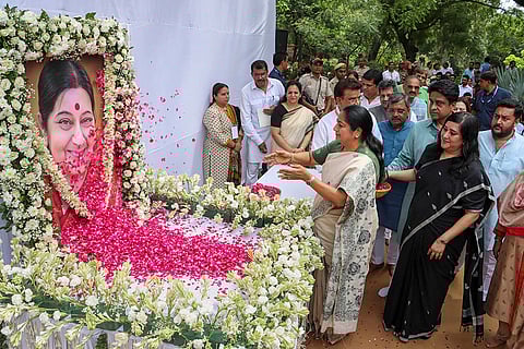 Sushma Swaraj's death anniversary
