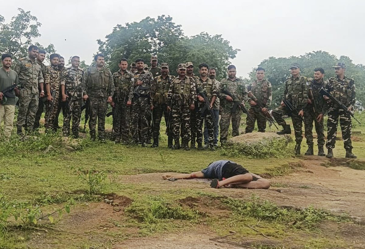Martin Kerketta a local commander of the Maoist killed in Jharkhand  - X