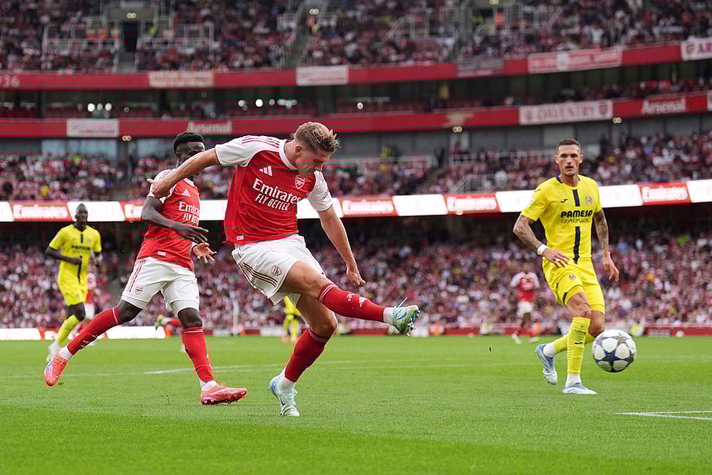 | Photo: John Walton/PA via AP : Pre Season Friendly: Arsenal Vs Villarreal 