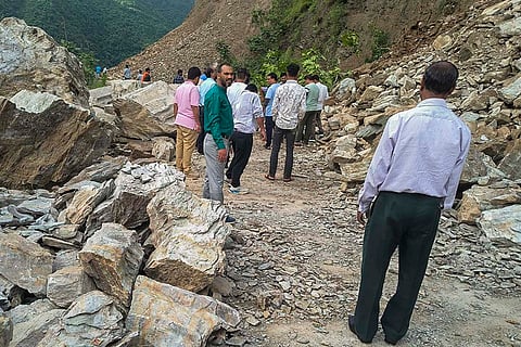 Landslide in Tehri Garhwal