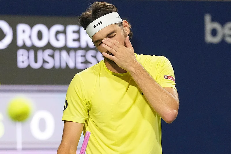 2025 Canadian Open Tennis Ben Shelton vs Taylor Fritz semi final match photos_5