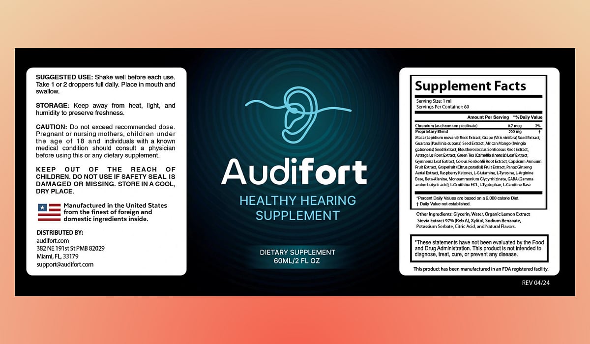 Audifort supplement facts