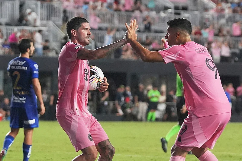 Leagues Cup Soccer Puma UNAM vs Inter Miami in Florida_Luis Suárez