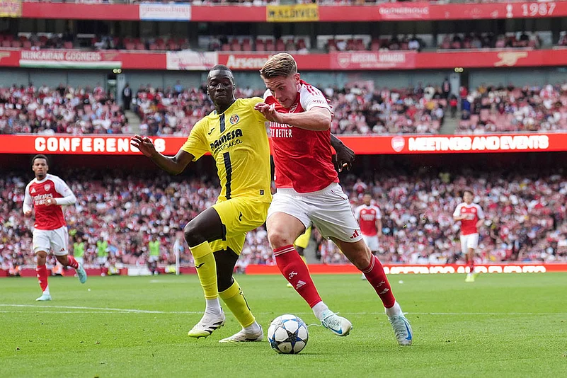Pre Season Friendly Arsenal Vs Villarreal at Emirates Stadium in London_Pape Gueye