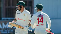 | Photo: X/Zimbabwe Cricket : File photo of Zimababwe cricketers in a Test match against New Zealand.