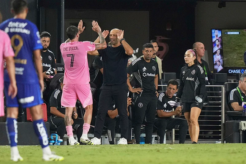 Leagues Cup Soccer Puma UNAM vs Inter Miami in Florida_Javier Mascherano
