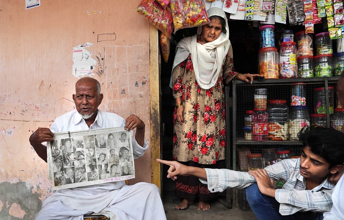 Dinesh Parab : 84-year-old Shaikh Abrahim Supru clutches an old newspaper cutting. His hands tremble, the paper thins with age, but the face in the photo is clear, Shaikh Rafique Shaikh Mustafa, his son-in-law.