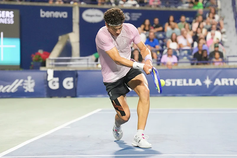 2025 Canadian Open Tennis Ben Shelton vs Taylor Fritz semi final match photos_4