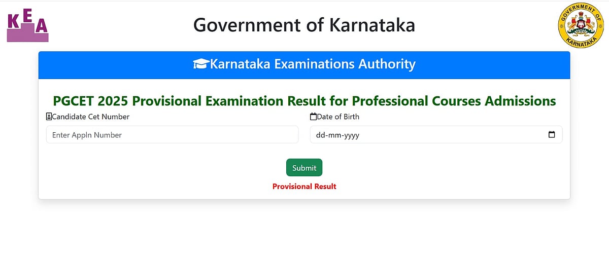 KEA Releases Karnataka PGCET 2025 Results, Counselling to Begin Soon