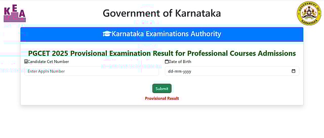 KEA Releases Karnataka PGCET 2025 Results, Counselling to Begin Soon
