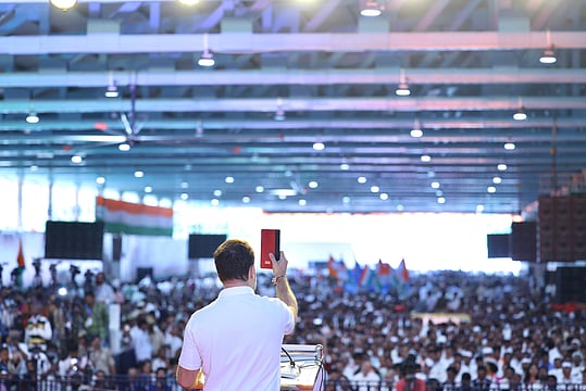 Father’s name ‘ilsdfhug’, Address Showed ‘Zero’: Rahul Gandhi Breaks Down Fraudulent Voting Patterns In Karnataka 
