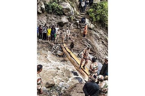 Kinnaur cloudburst: Rescue work underway