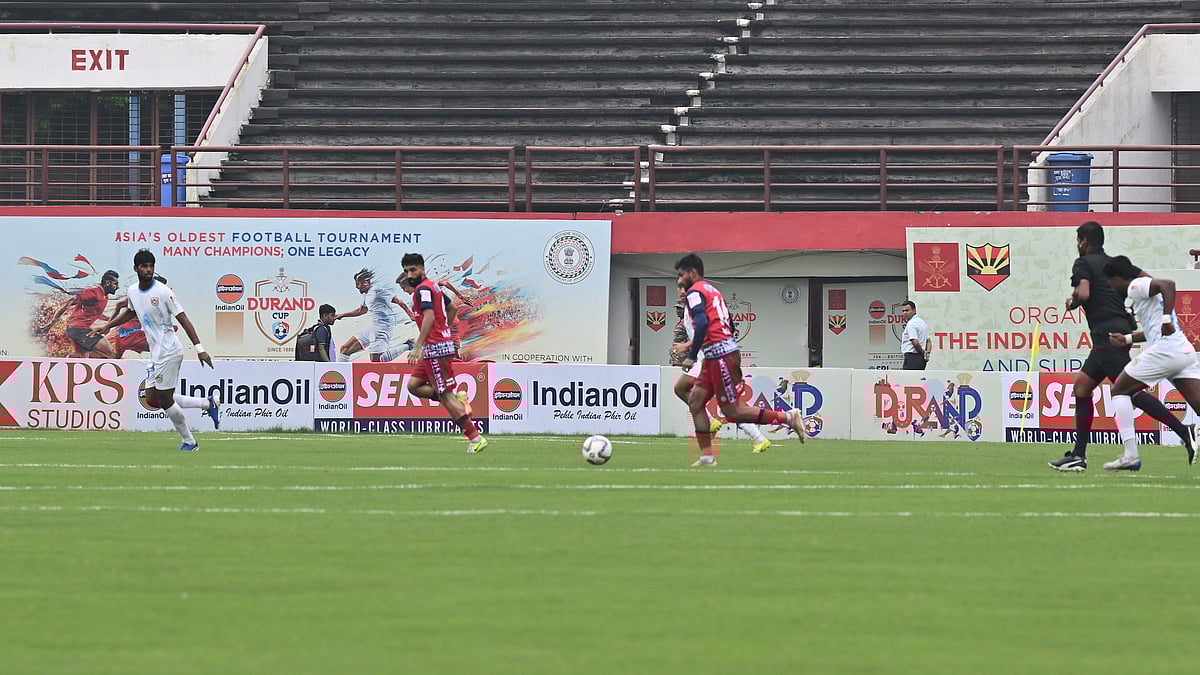 Photo: Durand Cup : Jamshedpur FC Vs 1 Ladakh FC Live Score, Durand Cup: Action from the first half at the JRD Tata Sports Complex.