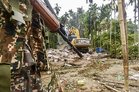 Anti-encroachment drive in Assam