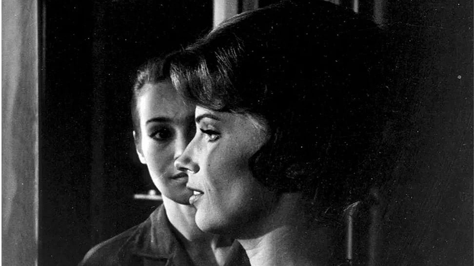   | The Silence |
 : Ingrid Thulin and Gunnel Lindblom 