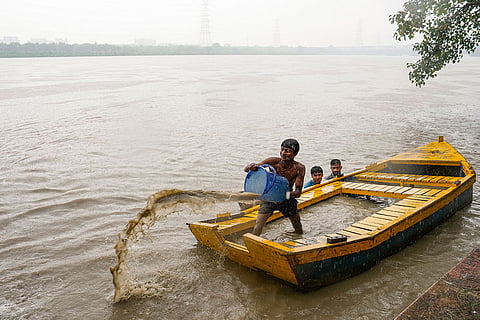 Increase in water level of Yamuna river
